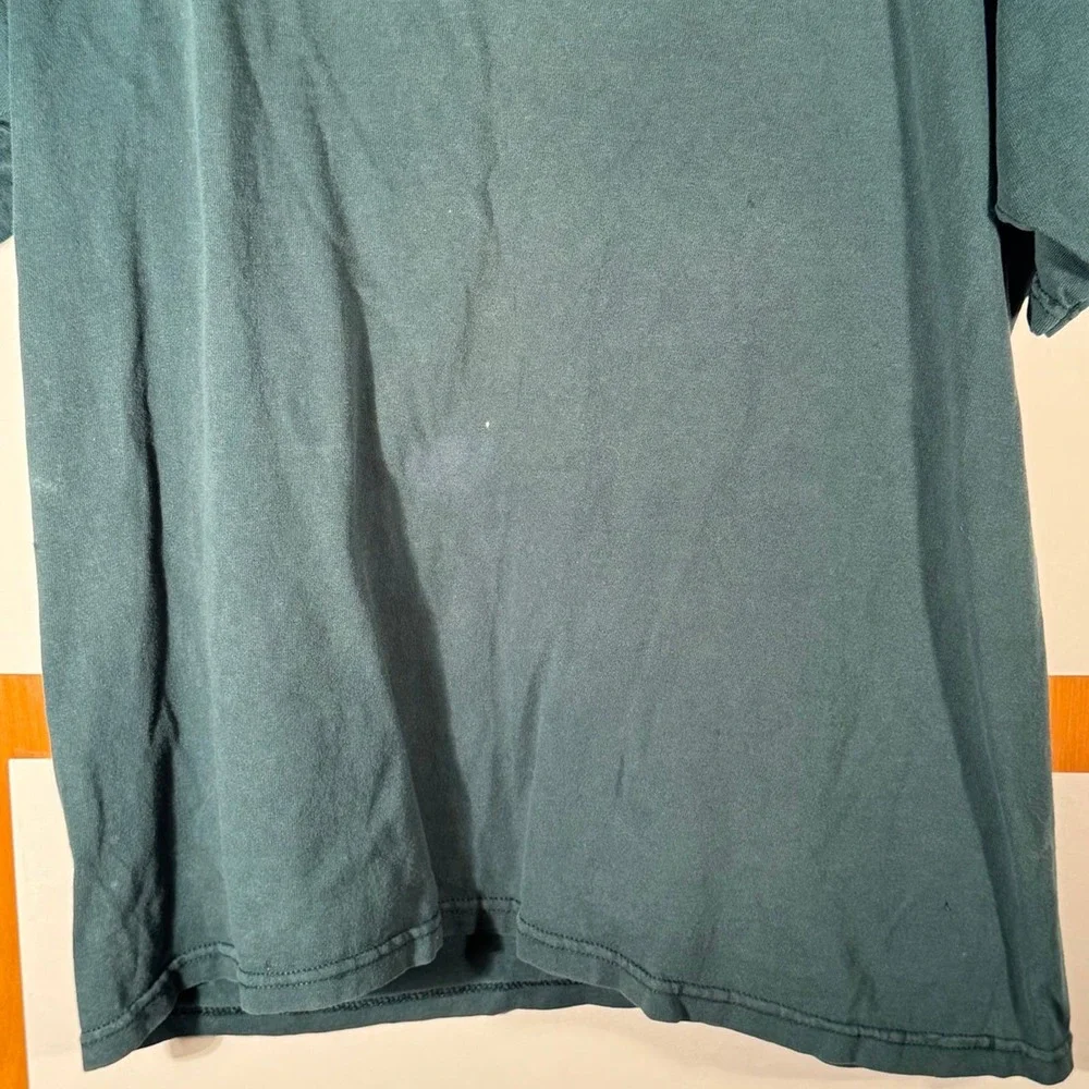 Vintage 90'S Nike Mini Swoosh USA Size S Small Shirt Green‎ V-Neck T-Shirt